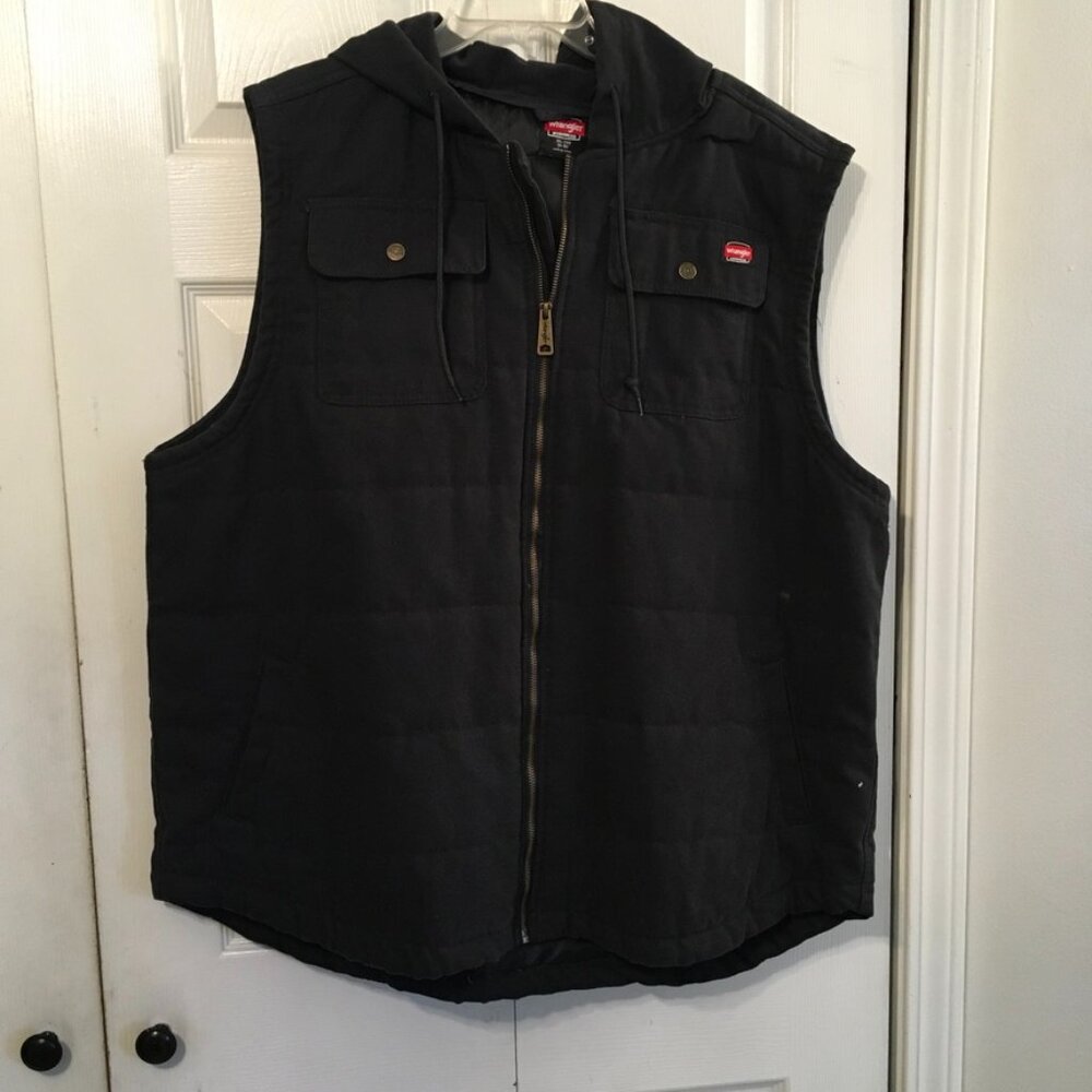 Wrangler Workwear Men's Hooded Vest